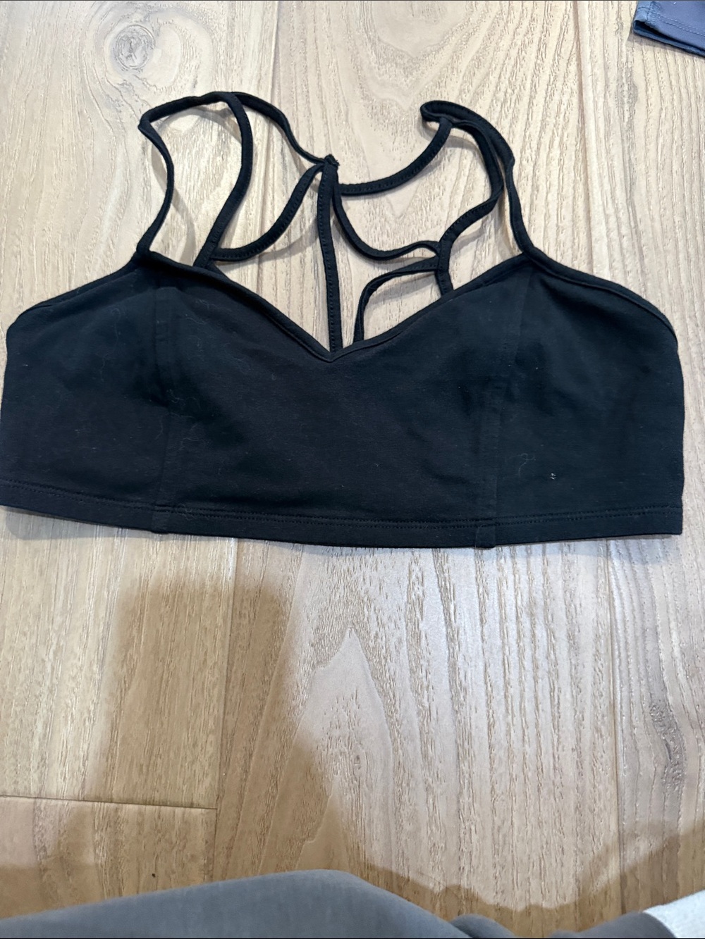 Express Black Strappy Sports Bralette